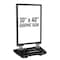 Azar Displays Large Indoor/Outdoor Weighted Aluminum Two Sided Sidewalk Frame and Curb Sign Holder 30''W X 40''H 300248 - alternate 3